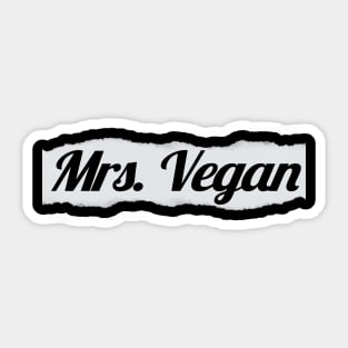 I'm Mrs Vegan Sticker